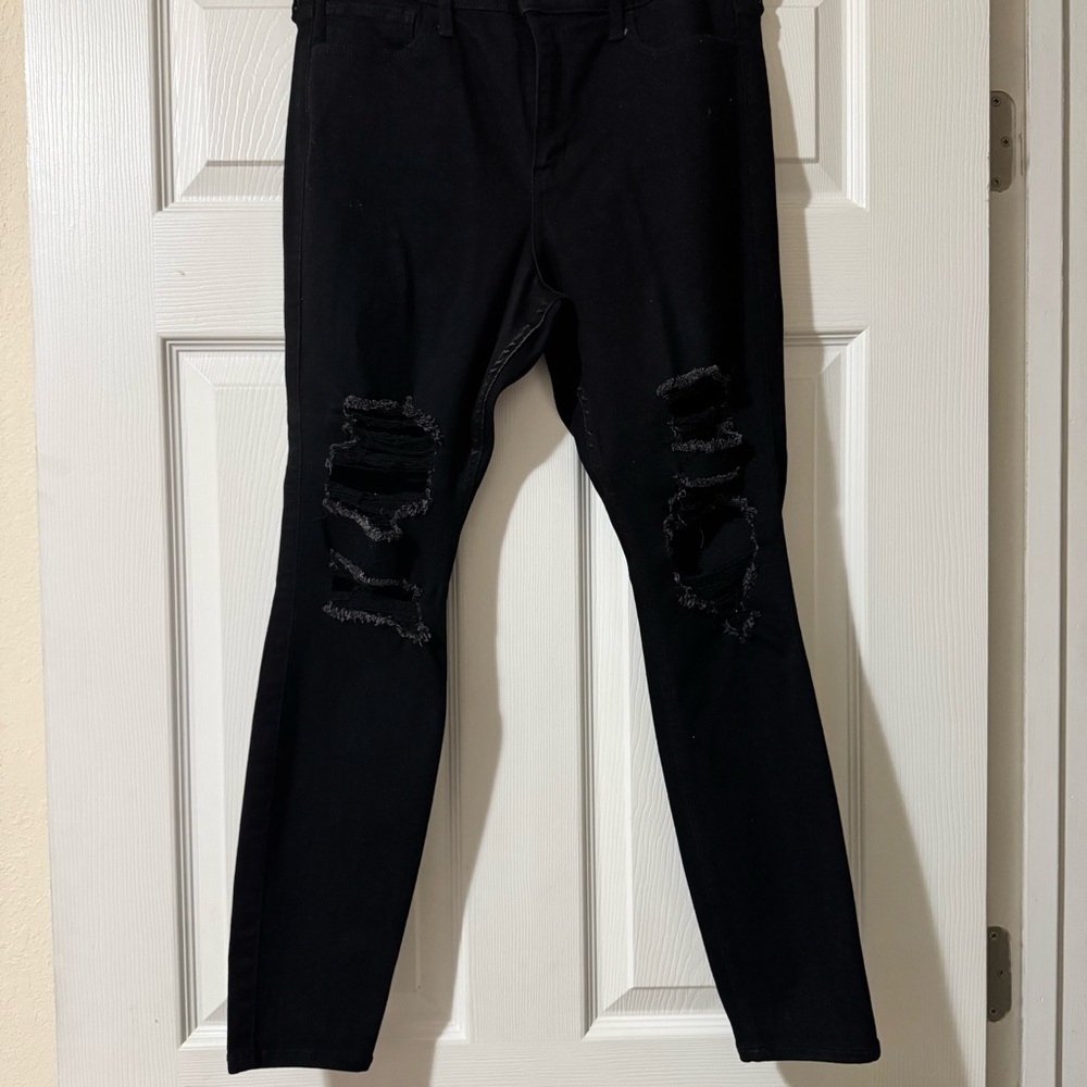 Hollister Black Ripped Skinny Jeans